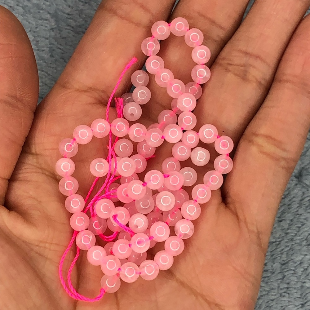 Rose quartz beads